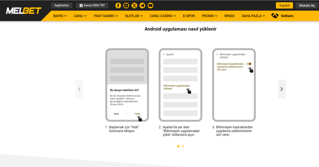 Android’de MelBet İndir: Bahis Uygulamasının Kullanımı